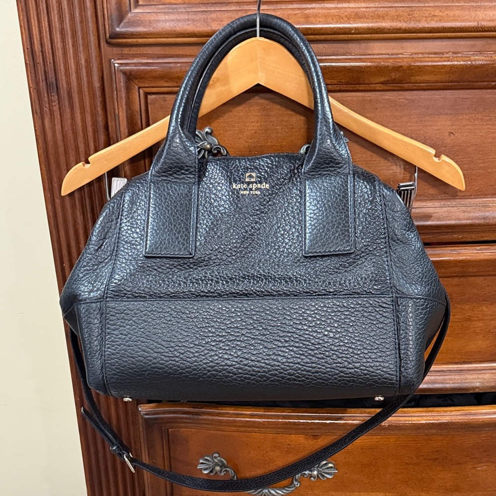 Kate Spade Textured Black Satchel